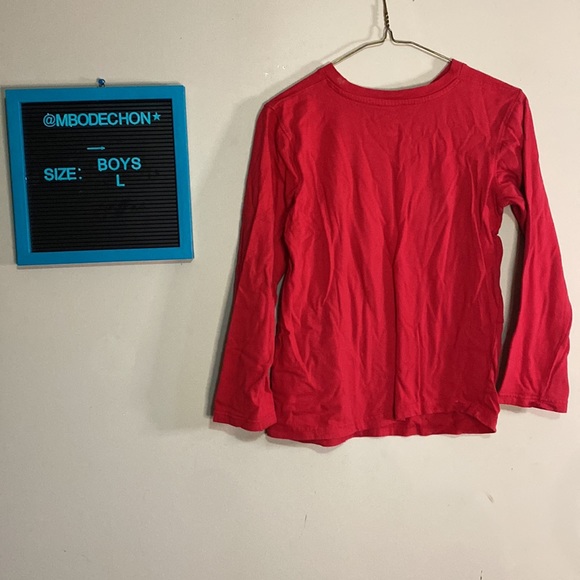 Boys Large (10/12) Simon Wiggle Long Sleeved The Wiggles Shirt (Red) - Picture 5 of 5